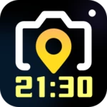 timestamp camera, auto gps cam android application logo